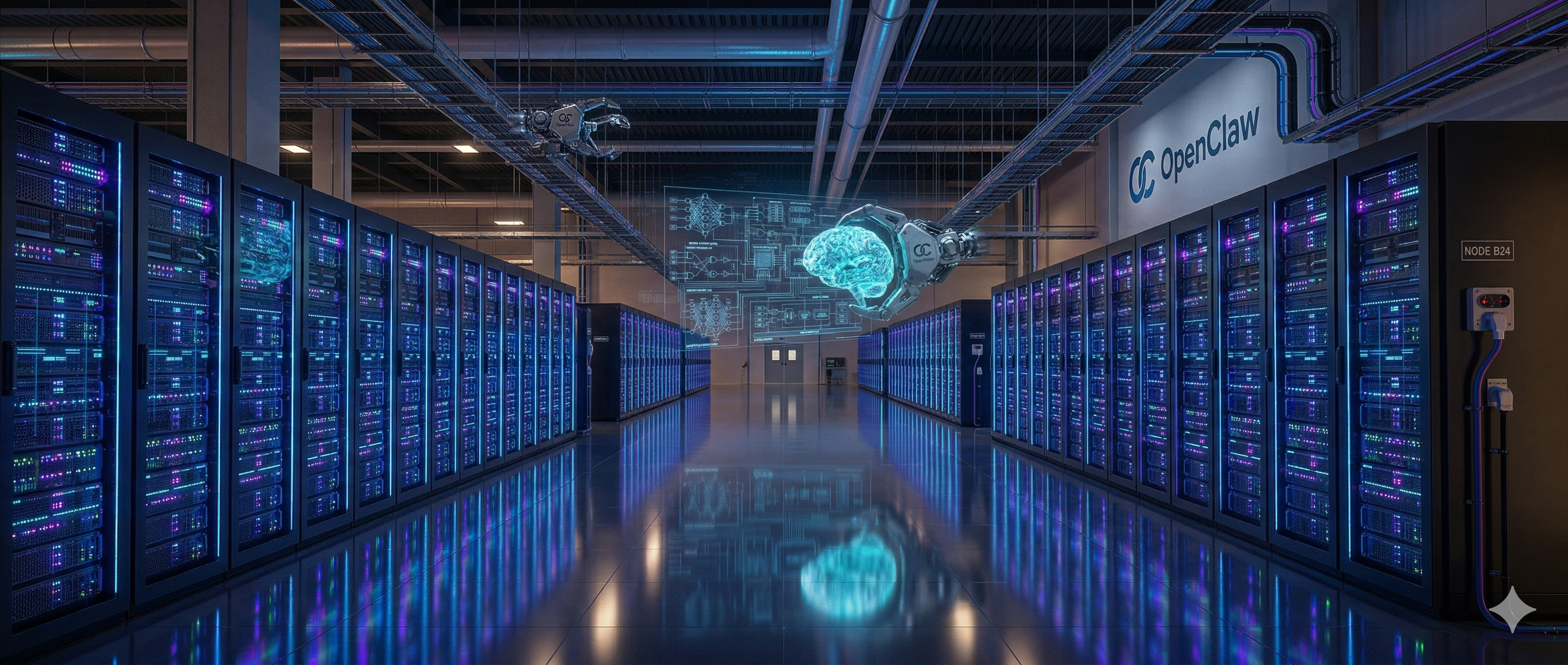 3-node Hetzner cluster topology showing Swarm managers, GlusterFS replication, and Patroni leader election across NBG1 and FSN1 datacenters
